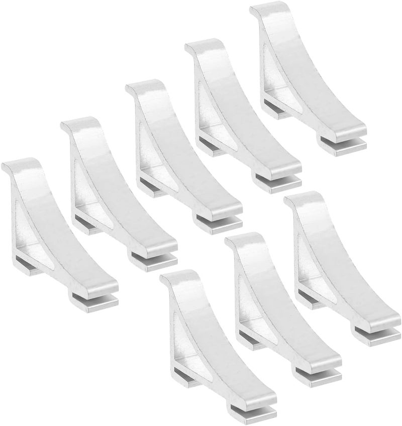 DOITOOL Freezer Shelf Clips Refrigerator Support Hooks Cooler Shelf Brace Replacement Freezer Clips for Household Refrigerators Easy Install Durable 3.5X2.5X0.35 Inch - Image 1